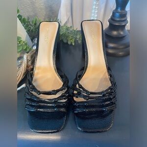 Shoedazzle Black Heel Sandals Size 9.5